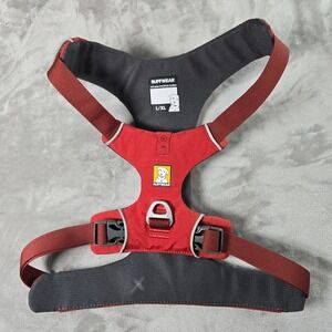 Ruffwear Front Range Dog Harness Red L XL Trail Name Phone Number ID Tag